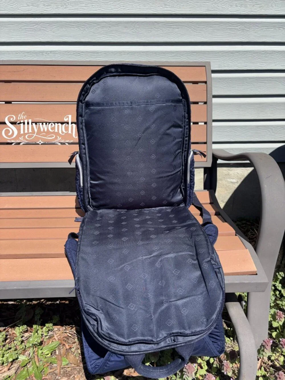 Vera Bradley Navy Commuter Backpack in Performance Twill